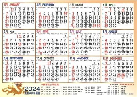 2024農曆什麼年 香港八字